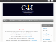 Tablet Screenshot of congregationisrael.net